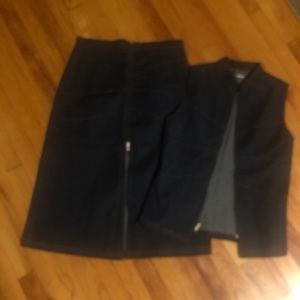 Denim Skirt set
